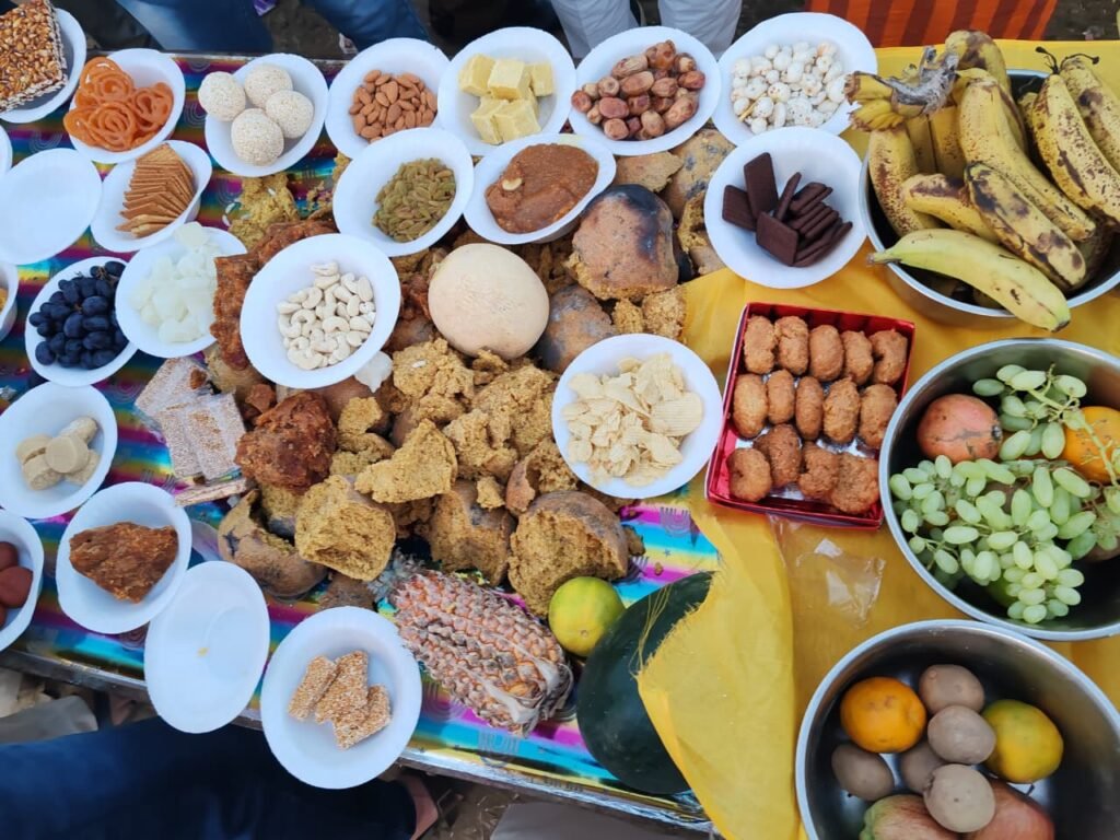 विवाह से पहले गऊ माता का 'छप्पन भोग',